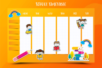 Preview of School Timetable Template
