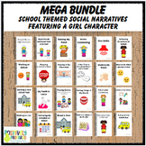 School Themed Social Narratives Mega Bundle- featuring a g