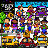 School Transportation {Creative Clips Digital Clipart}