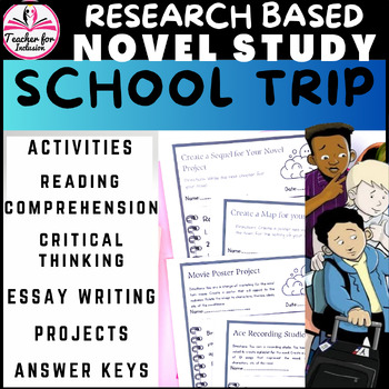 Preview of School Trip Jerry Craft Graphic Novel Study - Answer Keys