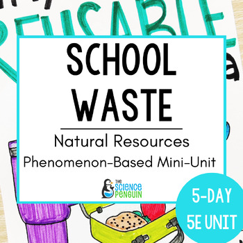 Preview of School Waste Conservation Unit | 3rd Grade New Science TEKS | Natural Resources