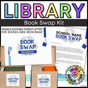 Preview of School-Wide End of Year Book Swap Kit: Spark Reading Joy! Library Media Center