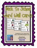 School Word Wall Cards