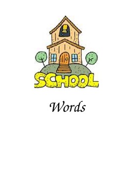 Preview of School Words Folder