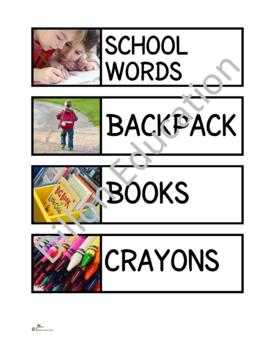 Preview of School Words Unit