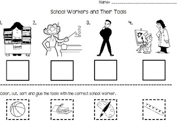 Preview of School Workers and Their Tools