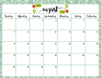 School Year Calendar by Spizuoco | Teachers Pay Teachers