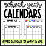 School Year Calendars 2023-2024 | Teacher Organization