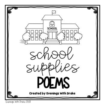 Preview of Shared Reading Poems for Classroom and School Supplies