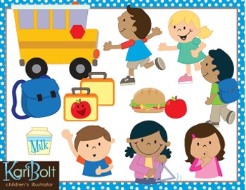 Preview of School and School Employees Clip Art Bundle