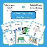 School day routine visual aids for nursery and primary cla