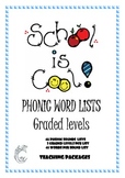 School is Cool Phonic Word Lists