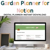 School or Homeschool Digital Garden Planner for Notion