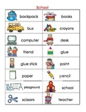 School picture dictionary and word wall