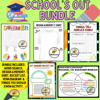 Preview of School's Out Bundle!