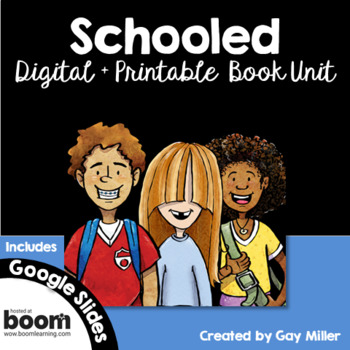 Preview of Schooled Novel Study - Gordon Korman - Digital + Printable Book Unit