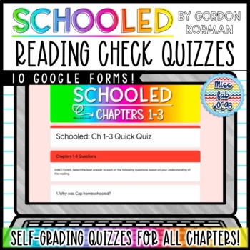 Preview of Schooled by Gordon Korman Chapter Quizzes