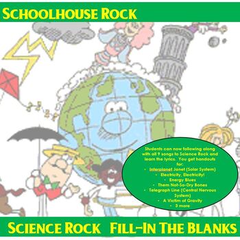 Preview of Schoolhouse Rock! Science Rock Lyric Fill-In the Blank