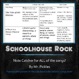 Schoolhouse Rock notes - Grammar, America, Science, and Mu