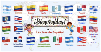 Preview of Schoology Banner/Buttons: Los países hispanohablantes