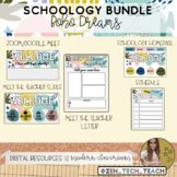 Schoology Boho Dreams Bundle- Homepage and "Meet the teach