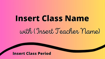 Preview of Schoology Button for Class Name | Canva Design 1