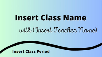Preview of Schoology Button for Class Name | Canva Design 2