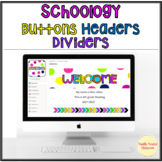 Schoology Buttons Icons Headers Title template LMS