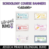 Schoology Course Banners- editable