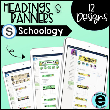 Preview of Schoology Header and Banner Designs