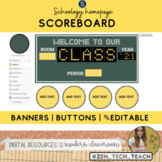 Schoology Homepage Theme with Editable Buttons - Scoreboard