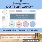 Schoology Homepage theme with Editable buttons - Cotton Candy