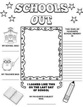 Schools Out Graphic Organizer by ROOMBOP | Teachers Pay Teachers