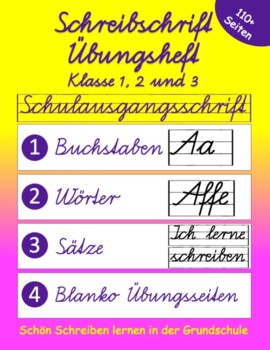 Preview of Schreibschrift Übungsheft Klasse 1, 2 und 3: Schulausgangsschrift (SAS)