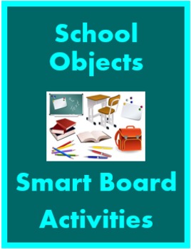 Preview of Schulsachen (School Supplies in German) Smartboard Activities