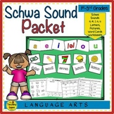 Schwa Sound Packet:  Letters, Pictures, Words & Worksheets