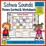 Schwa Sound Picture Sort & Worksheets