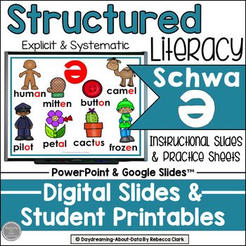 Preview of Schwa Structured Literacy Phonics Lessons and Practice | Science of Reading