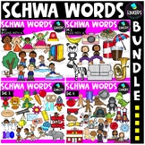 Schwa Words Clip Art Set {Educlips Clipart}