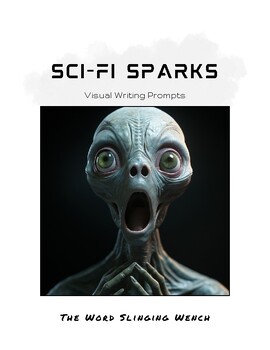 Preview of Sci-Fi Sparks - Visual Writing Prompts (Bell Ringers & Class Starters)