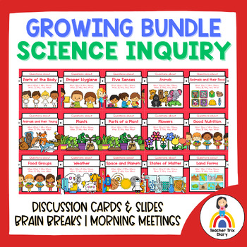 Preview of Science 100 Questions Bundle: Inquiry-Based Early Years Discussion Activity