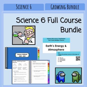 Preview of Science 6 - ALL VA 6 SOLs - Course Bundle