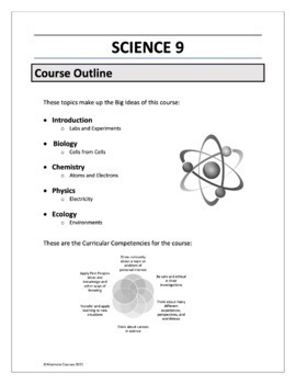 Preview of Science 9 Course Outline (digital)
