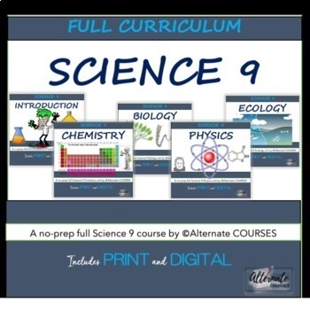 Preview of BC Science 9 FULL COURSE - Printable and Digital!