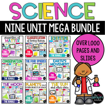 Preview of Science 9 Unit Mega Bundle Digital and Print Activities
