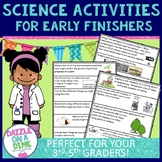 Fun Early Finishers - Science 3rd, 4th, 5th grade