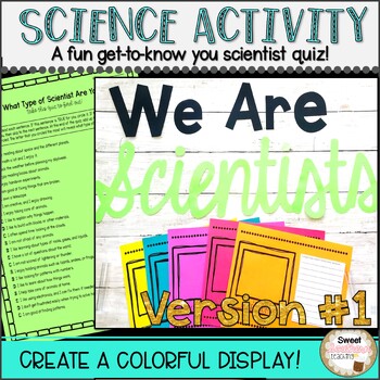 Preview of Science Activity Back to School: What Type of Scientist Are You?