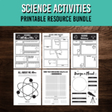 Science Activity Bundle | Vocabulary Review, Note Taking, 