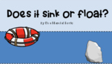 Science Activity: Does it sink or float? (Google Slide, To