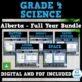 Preview of Science - Alberta Grade 4 - FULL YEAR BUNDLE - NEW 2023 Curriculum